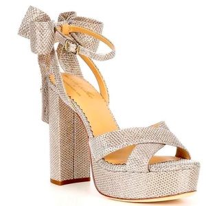 Brand New Antonio Melani Lila Bow Platform Sandal Heels!